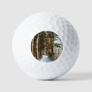 Forest Snow Scene va gbcna Golf Balls