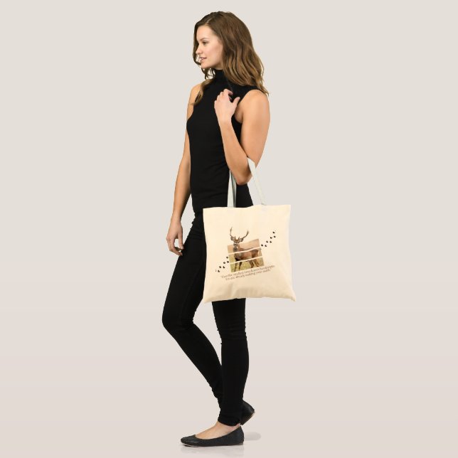 Forest Soul Deer Tote Bag (Front (Model))