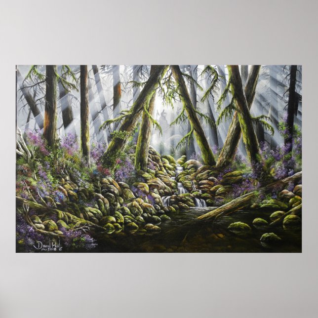 Forest Spirits Print of Oil Painting (Front)