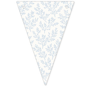 Forest Sprigs Dusty Blue - Neutral Bunting Flags