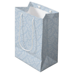 Forest Sprigs Neutral - Dusty Blue Medium Gift Bag