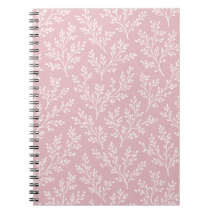 Forest Sprigs Neutral - Muted Rose Notebook