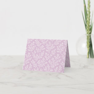 Forest Sprigs Neutral - Warm Lilac Thank You Card