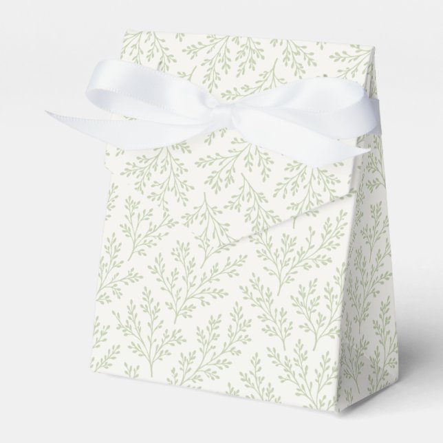 Forest Sprigs Soft Olive - Neutral Favor Box (Front Side)