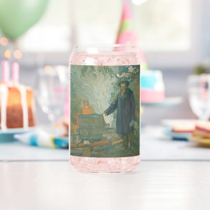 Forest Still Moonshiners White Lightning Liquor Can Glass