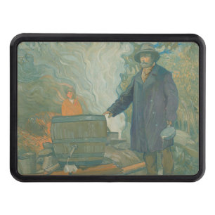 Forest Still Moonshiners White Lightning Liquor Trailer Hitch Cover