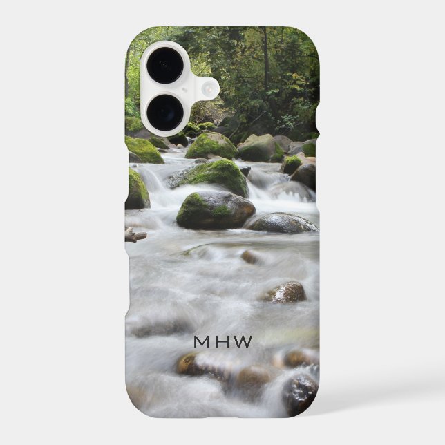 Forest Stream custom monogram phone cases (Back)