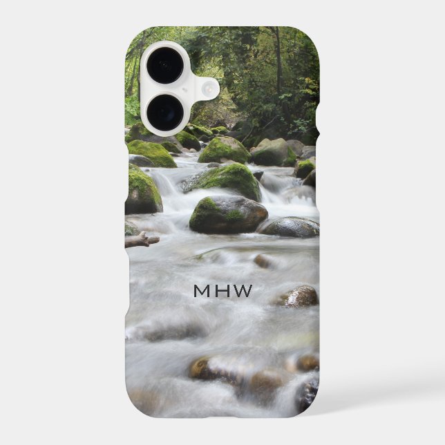 Forest Stream custom monogram phone cases (Back)