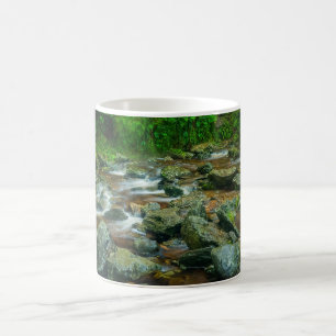 Forest Stream in Lush Woodland (Dargle River) Coffee Mug