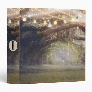 Forest & String Lights Rustic Wedding Planning Binder