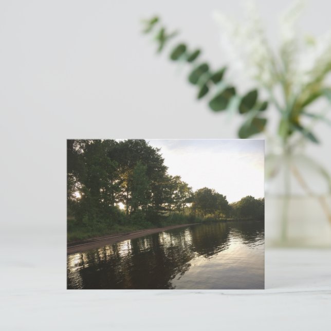 Forest Summer Beach Holiday Postcard (Standing Front)