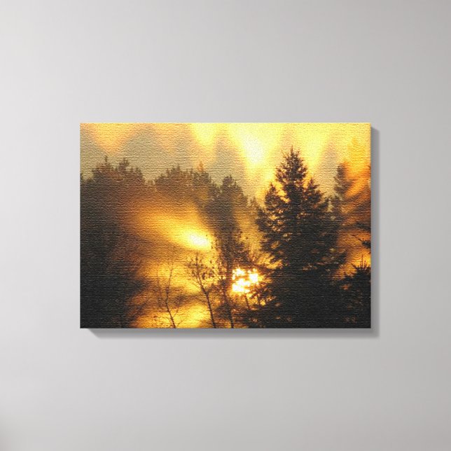 FOREST SUNRISE CANVAS PRINT (Front)