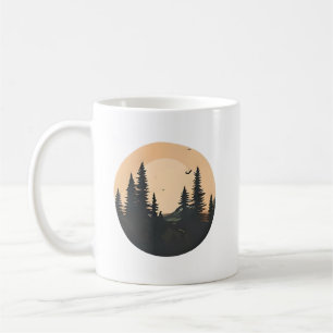 Forest Swing at Sunset: A Moment of Freedom Coffee Mug