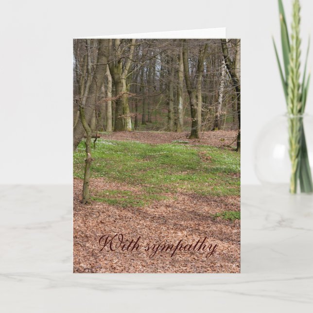 Forest sympathy card (Front)
