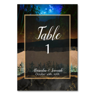 Forest Table Number