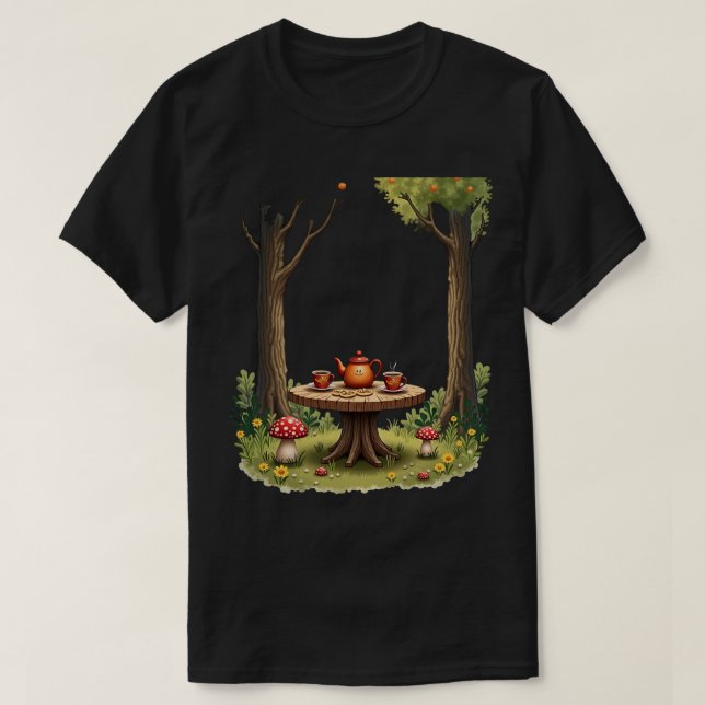 Forest Tea Party T-Shirt (Design Front)