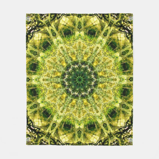 Forest Temple Custom Fleece Blanket, Medium Blanket (Front)