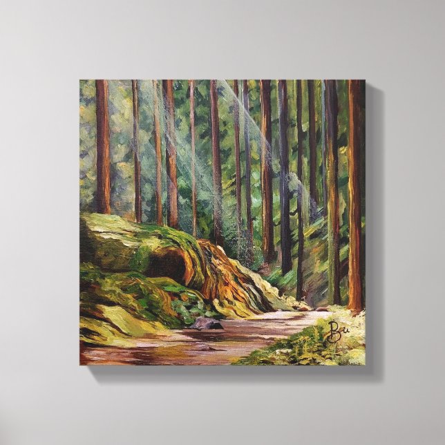 Forest Trail Adventure Canvas Print (Front)
