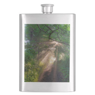 Forest trail hip flask