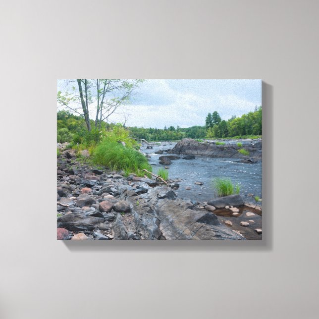 Forest Trail Through Jay Cooke Park Canvas Print (Front)