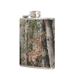 Forest Tree Camo Camouflage Nature Hunting/Fishing Hip Flask
