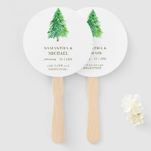 Forest Tree Flower Favourite Wedding Party Hand Fan