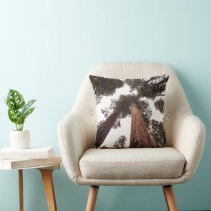 forest, tree throw pillow