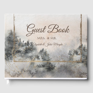 Forest Tree Woodland Wedding Guest Book