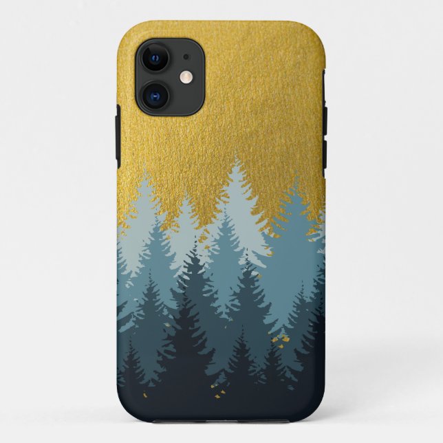 Forest Trees Golden Landscape   Case-Mate iPhone Case (Back)