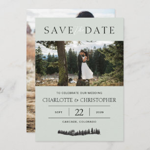 Forest Vibes Photo Save The Date