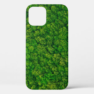 Forest view from above, aerial top view with copy  iPhone 12 case