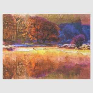 Forest Watercolor Autumn 14 Decoupage Tissue Paper