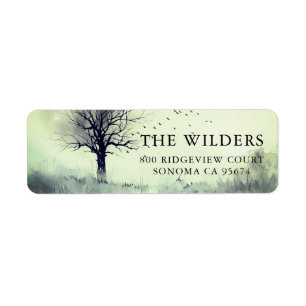 Forest Watercolor Meadow Return Address