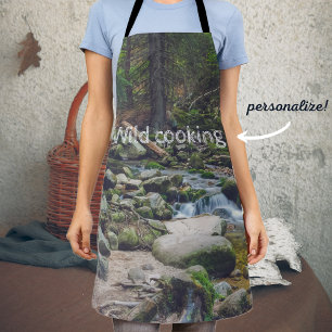 Forest waterfall apron