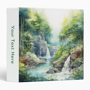 Forest Waterfall Binder