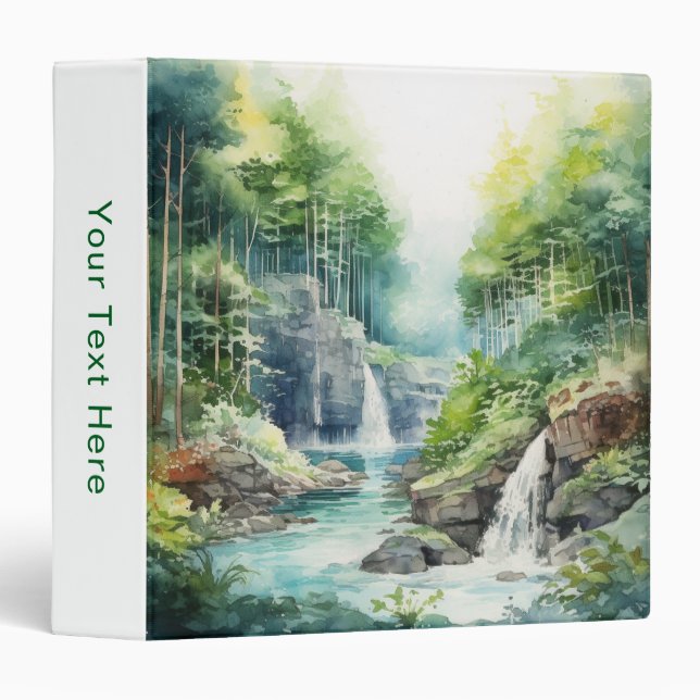 Forest Waterfall Binder (Front/Spine)