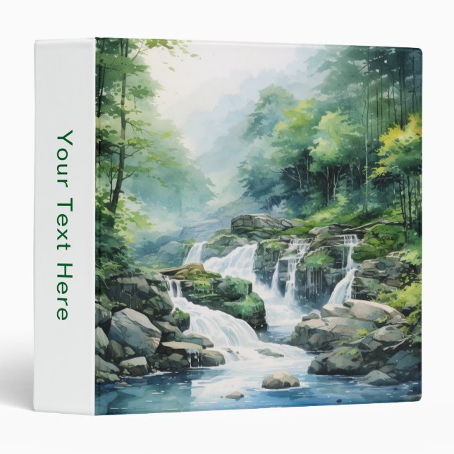 Forest Waterfall Binder (Front/Spine)