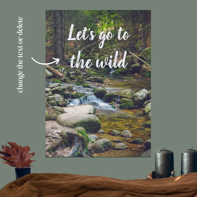Forest waterfall poster (Creator Uploaded)