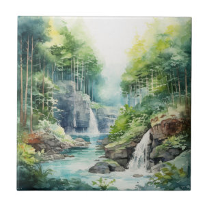 Forest Waterfall Tile