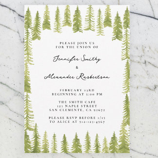 Forest Wedding Invitation