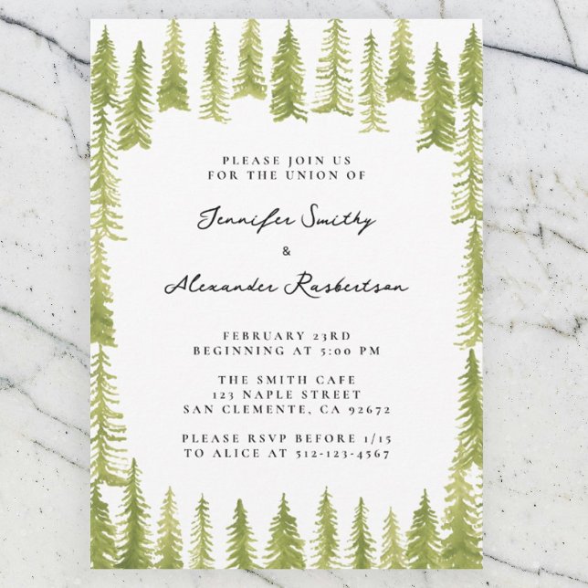 Forest Wedding Invitation (Creator Uploaded)
