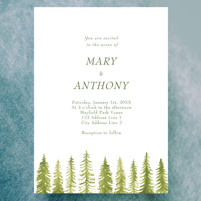 Forest Wedding Invitations (Creator Uploaded)