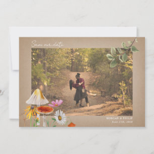 Forest Wedding Photo Cardstock Save The Date