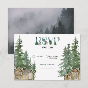 Forest Wedding  RSVP Card