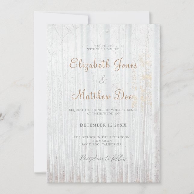 Forest Wedding Rustic Wedding Invitation (Front)