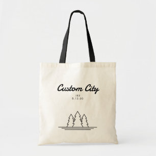 Forest Wedding Welcome Bag Custom Wedding Tote Bag