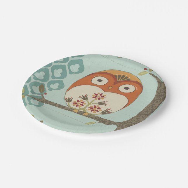 Forest Whimsy I Paper Plate (Angled)