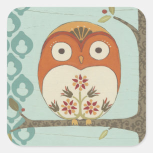 Forest Whimsy I Square Sticker