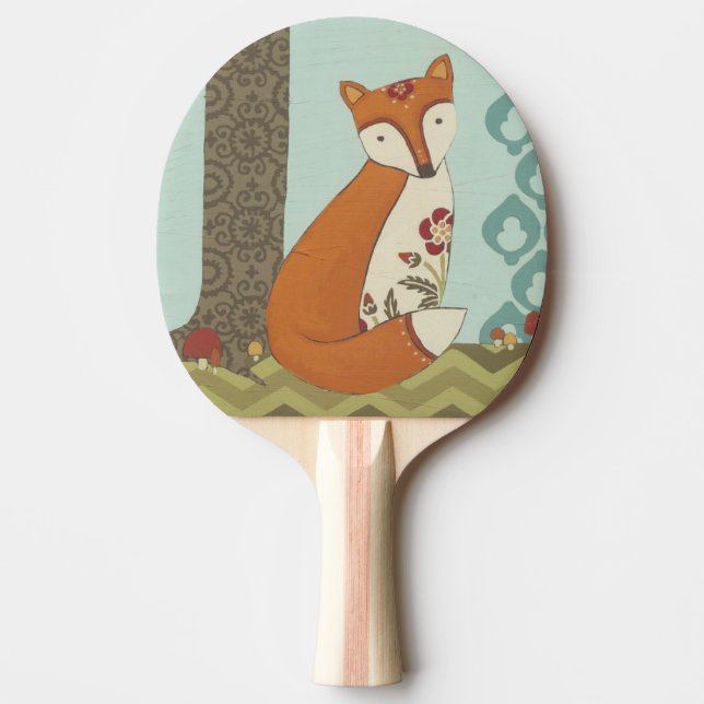 Forest Whimsy III Ping Pong Paddle (Front)