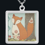 Forest Whimsy IV Silver Plated Necklace<br><div class="desc">Animals</div>
